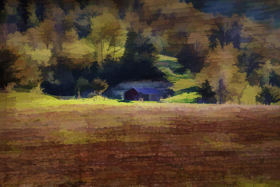 Spring Photograph - Watercolor Barn Southwest Wisconsin by Thomas Young