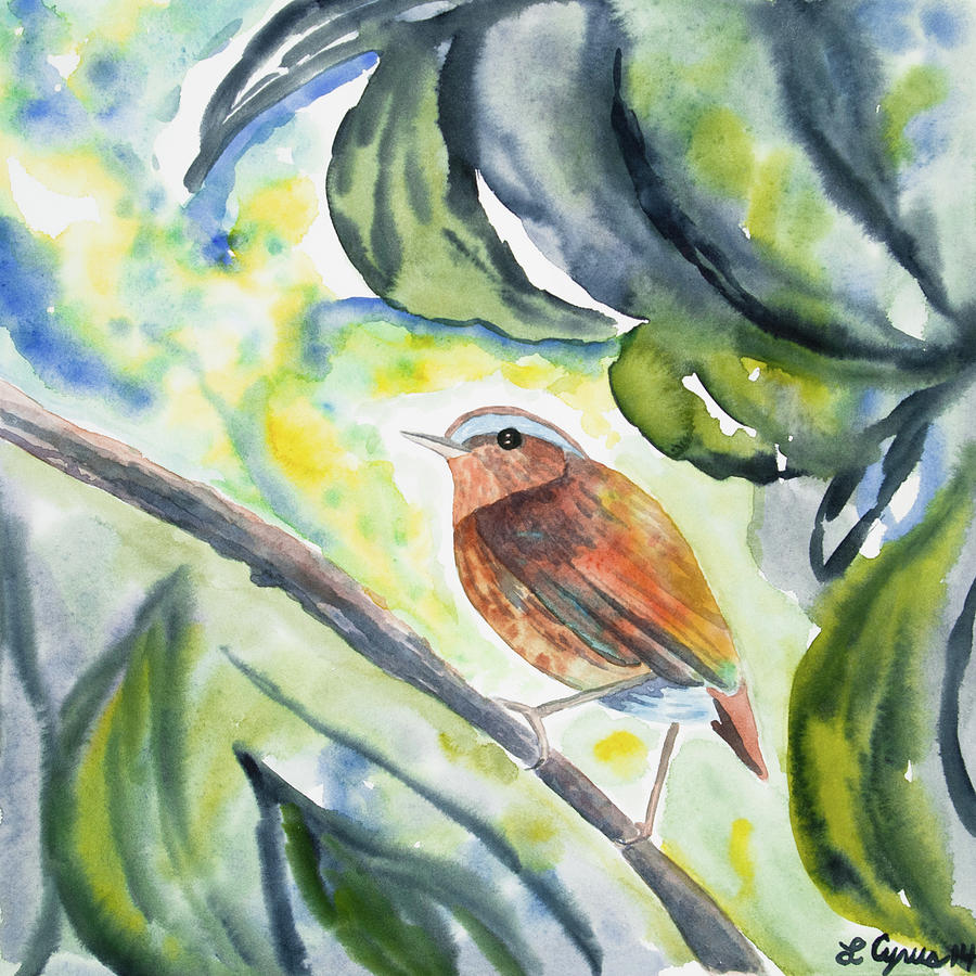Watercolor - Bird Of The Rainforest Painting