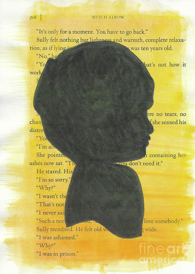 Watercolor Boy Silhouette 3 Painting