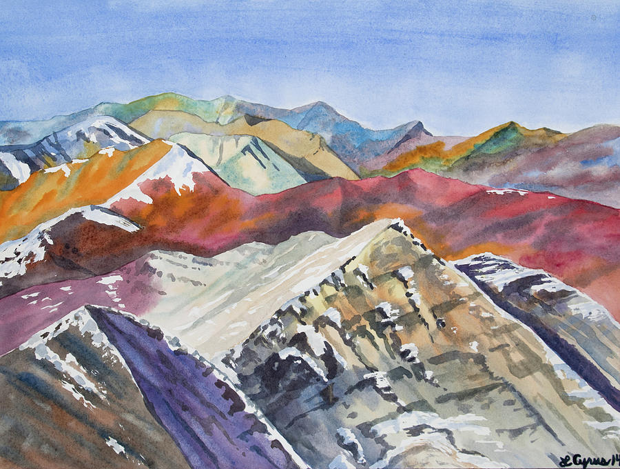 Watercolor - Colorado Elk Range View Painting by Cascade Colors