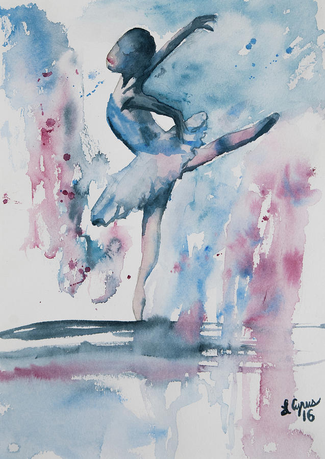 Watercolor - Expressive Dancer Painting by Cascade Colors