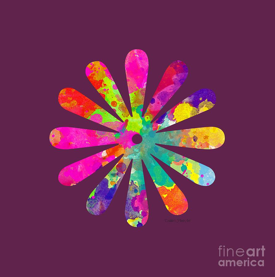 Watercolor Flower 2 - TEE SHIRT DESIGN Digital Art by Debbie Portwood