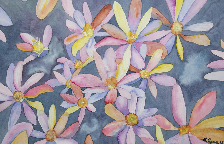 Watercolor - Impressions of Bloodroot Painting by Cascade Colors