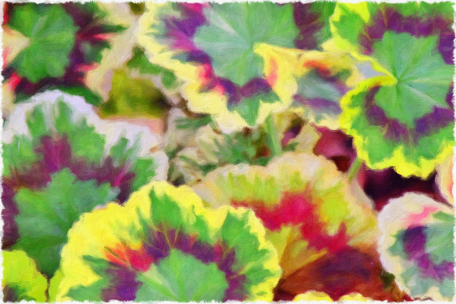 Watercolor Leaves Painting by Bonnie Bruno