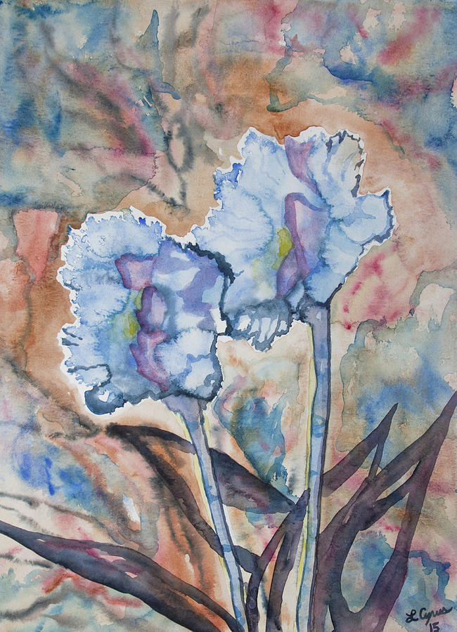 Watercolor - Orchid Impression Painting by Cascade Colors