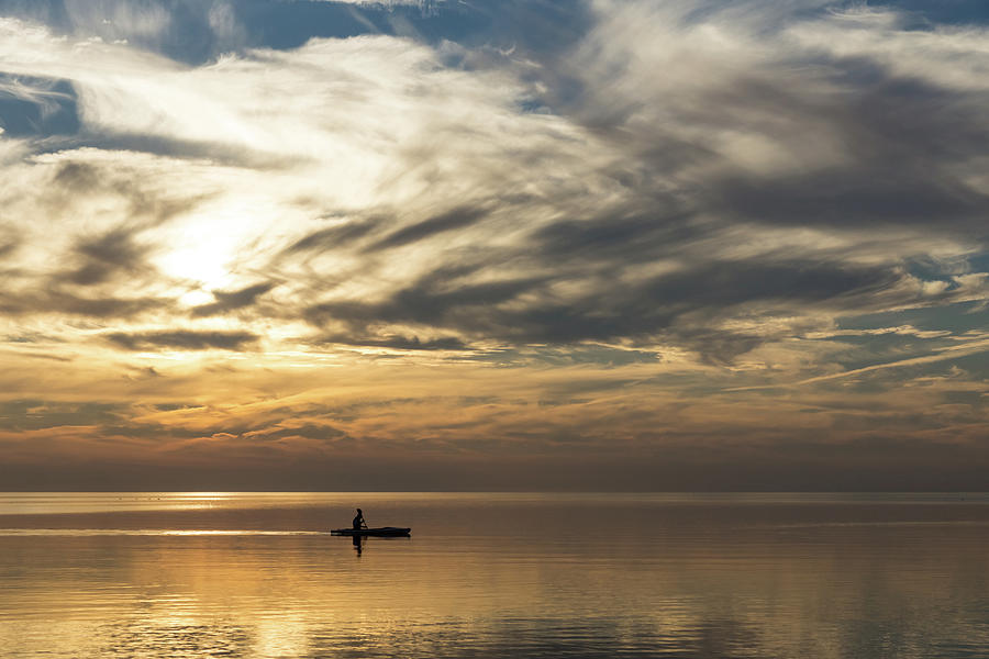 Watercolor Paddle - Kayaking Through a Glorious Silken Morning Photograph by Georgia Mizuleva