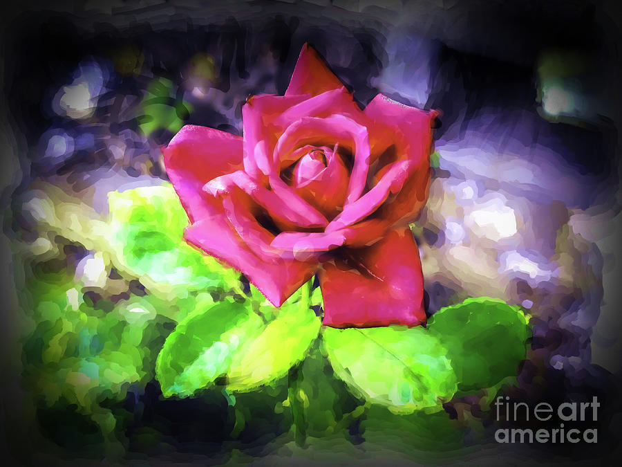 Watercolor Rose Digital Art by JB Thomas