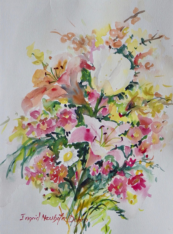 Watercolor Series 102 Painting by Ingrid Dohm