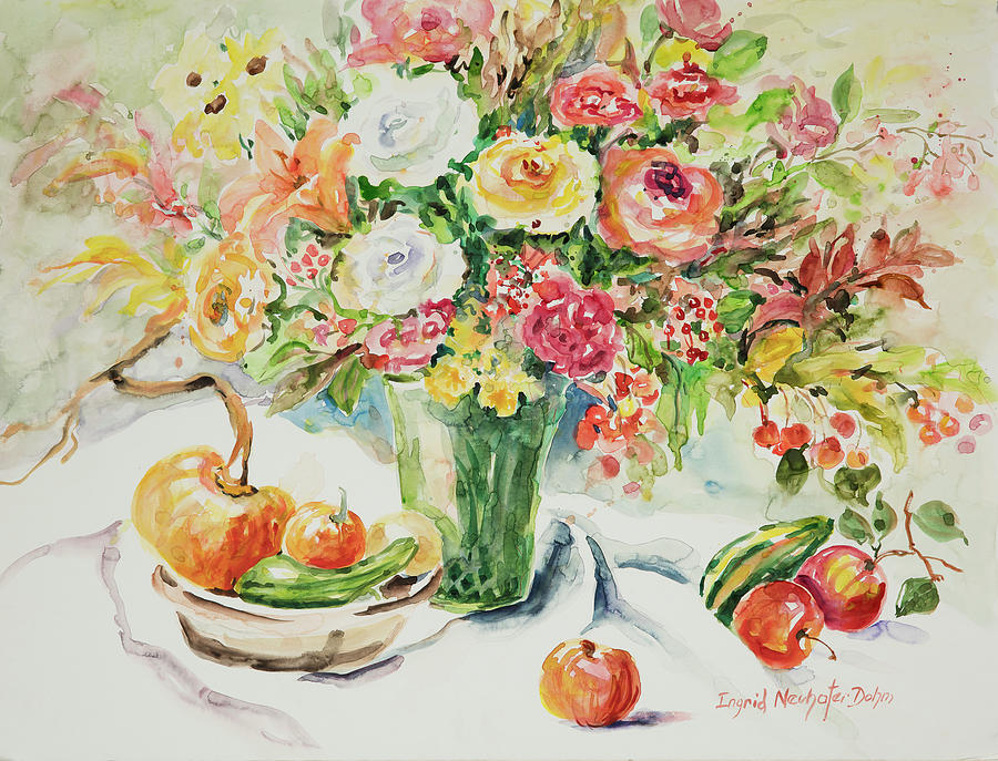 Watercolor Series 11 Painting by Ingrid Dohm