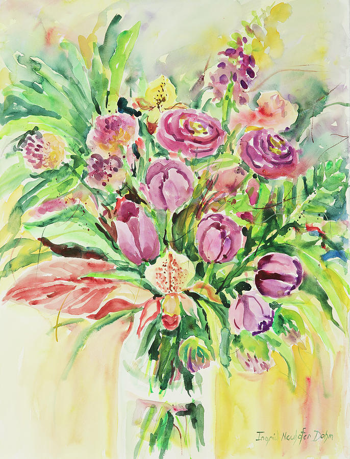 Watercolor Series 111 Painting by Ingrid Dohm