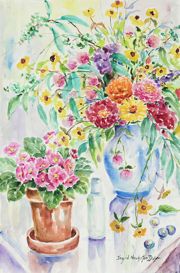 Watercolor Series 127 Painting by Ingrid Dohm
