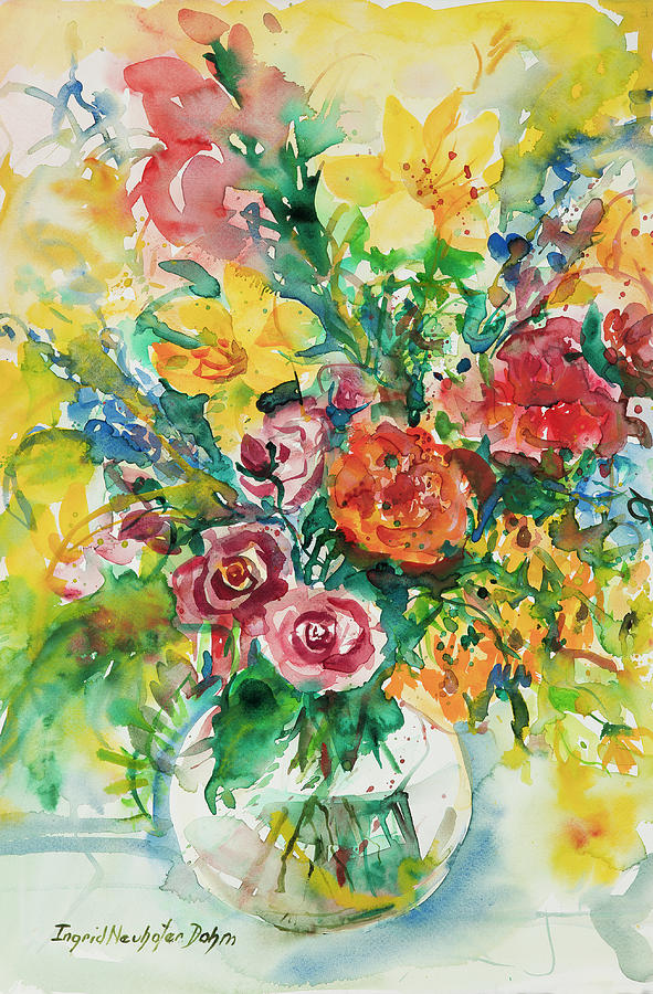 Watercolor Series 131 Painting by Ingrid Dohm