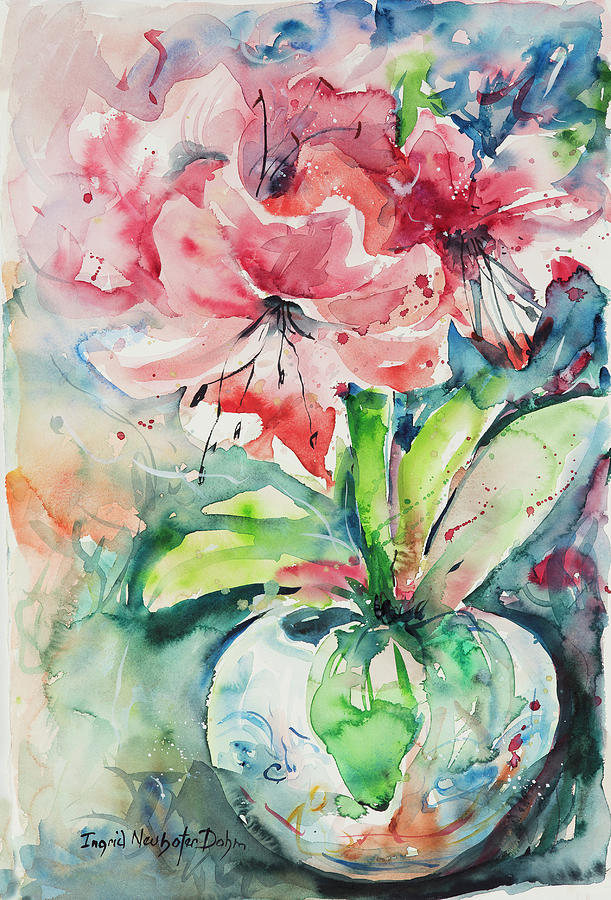 Watercolor Series 139 Painting by Ingrid Dohm
