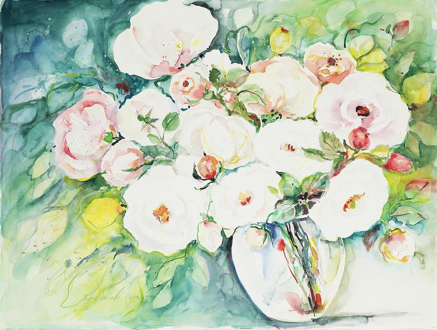 Watercolor Series 145 Painting by Ingrid Dohm
