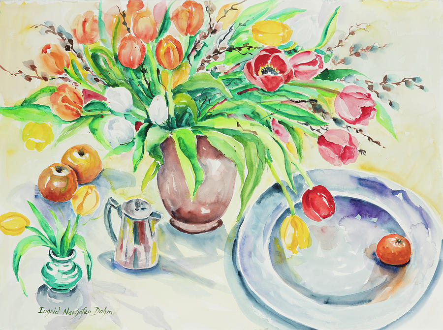 Watercolor Series 168 Painting by Ingrid Dohm