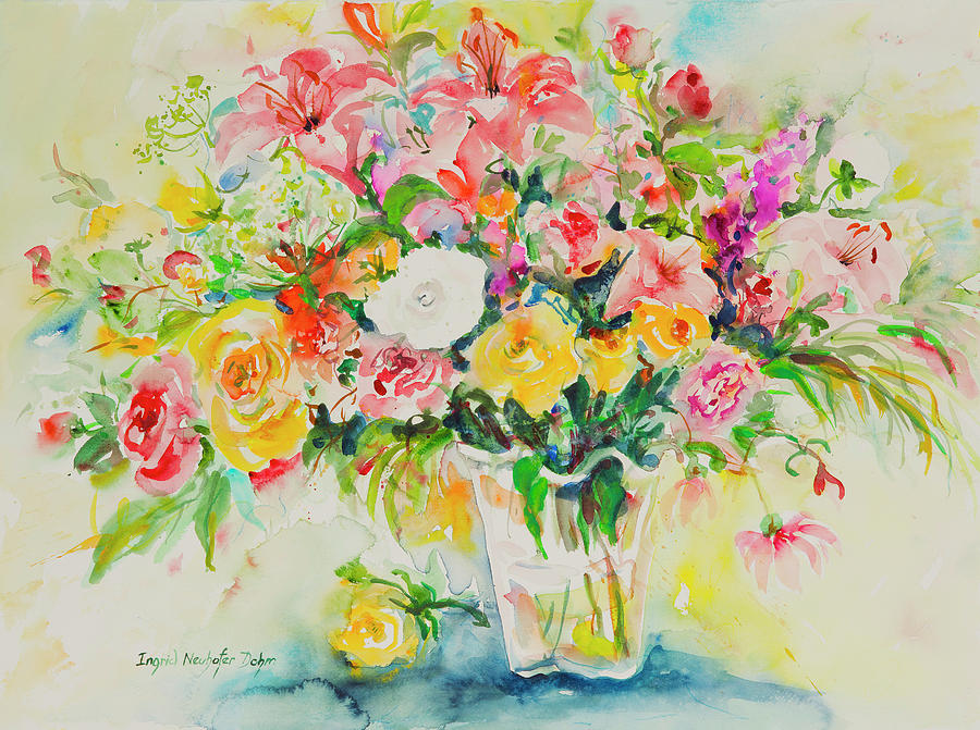 Watercolor Series 169 Painting by Ingrid Dohm