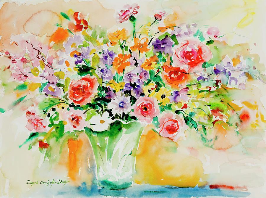 Watercolor Series 171 Painting by Ingrid Dohm