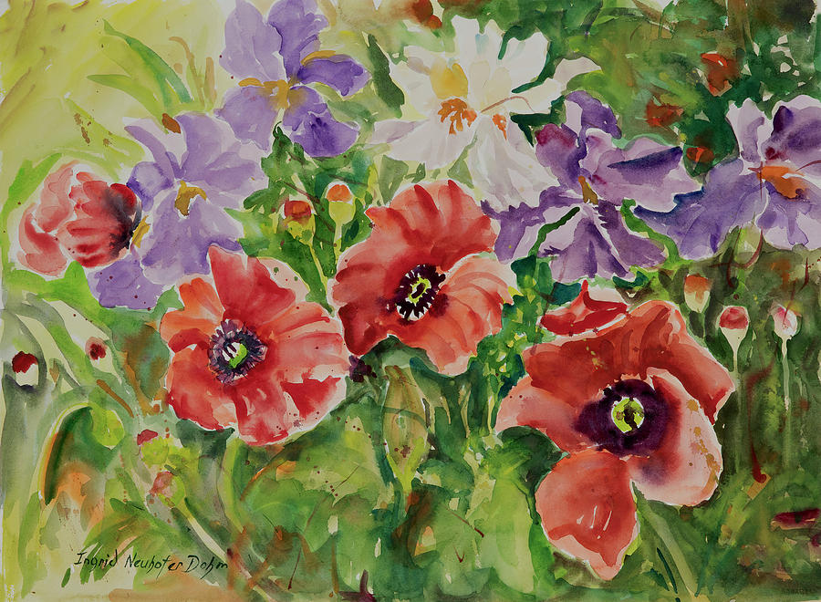 Watercolor Series 177 Painting by Ingrid Dohm