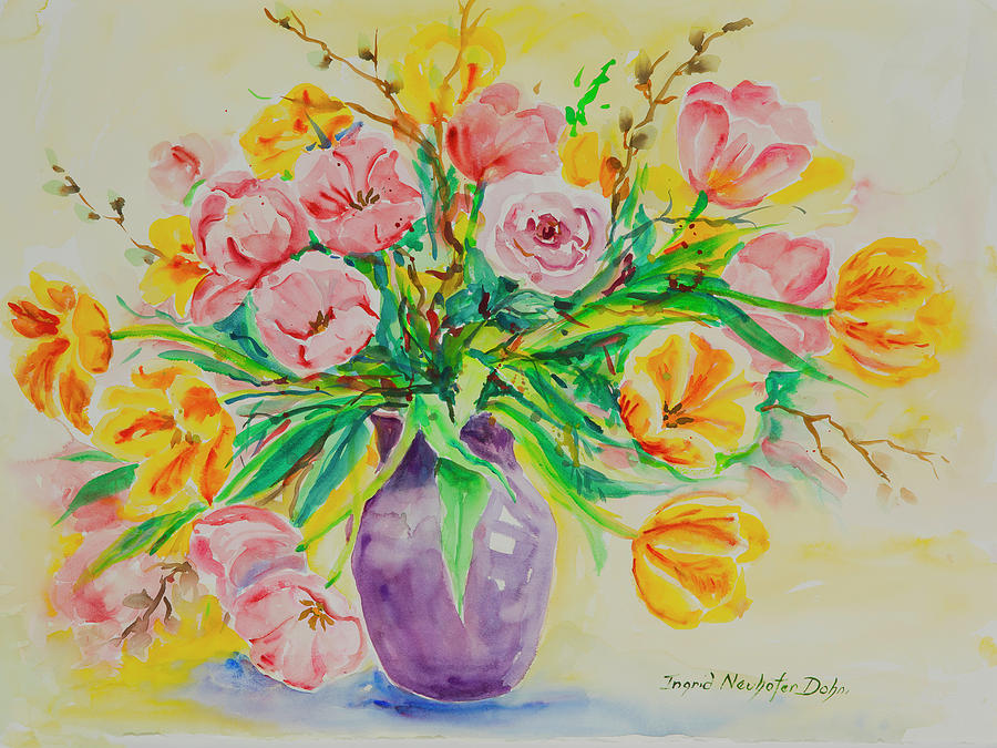 Watercolor Series 178 Painting by Ingrid Dohm