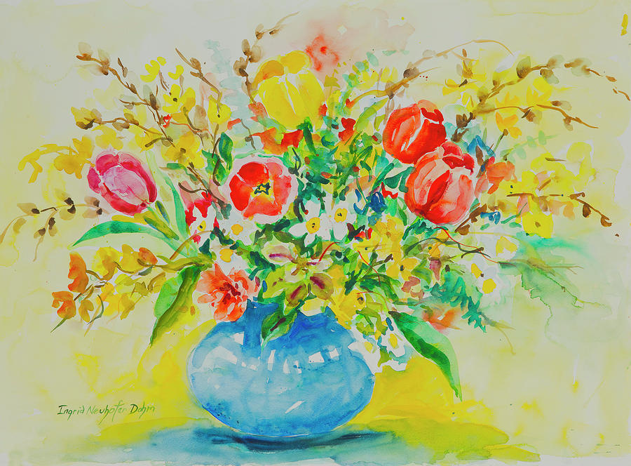 Watercolor Series 179 Painting by Ingrid Dohm