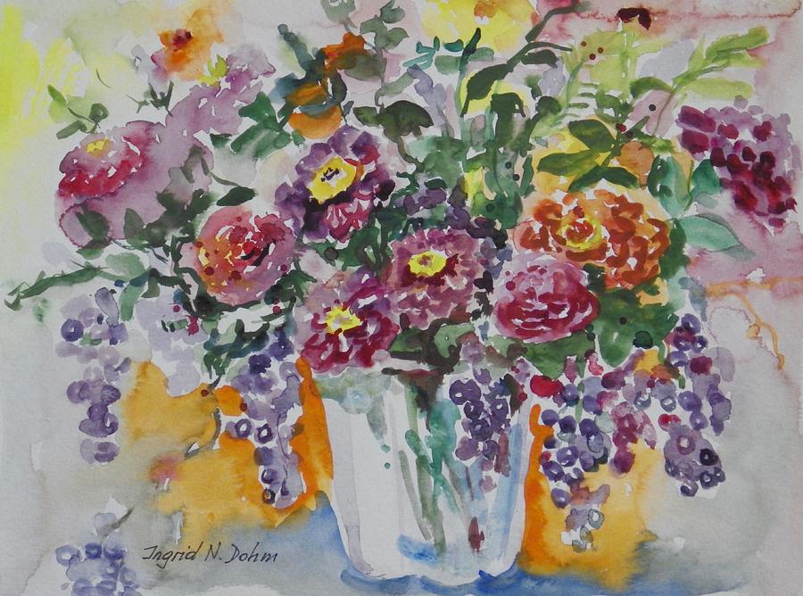 Watercolor Series 206 Painting by Ingrid Dohm