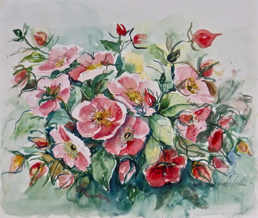 Watercolor Series 208 Painting by Ingrid Dohm