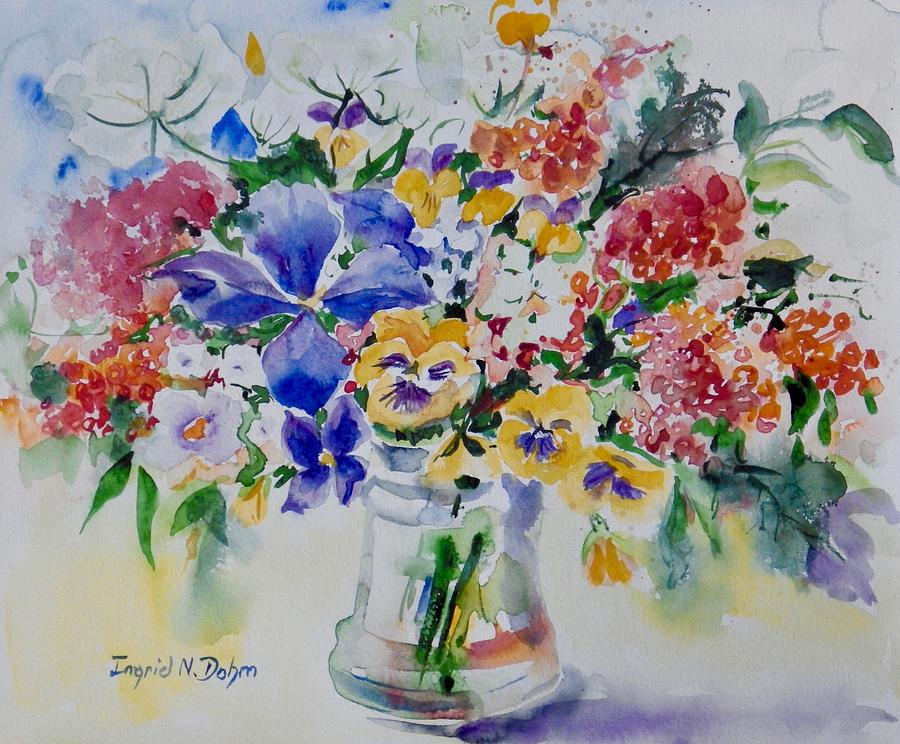 Watercolor Series 209 Painting by Ingrid Dohm