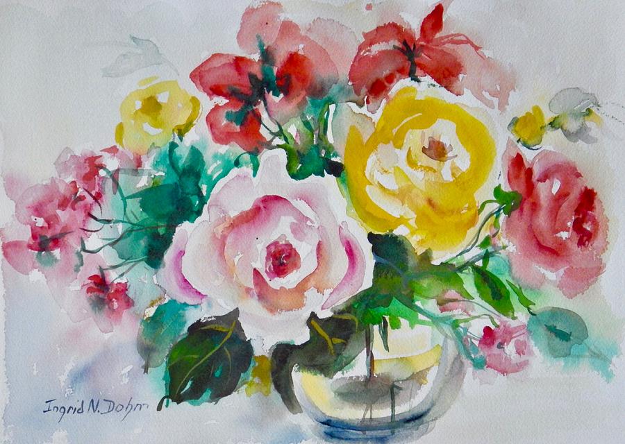 Watercolor Series 210 Painting by Ingrid Dohm