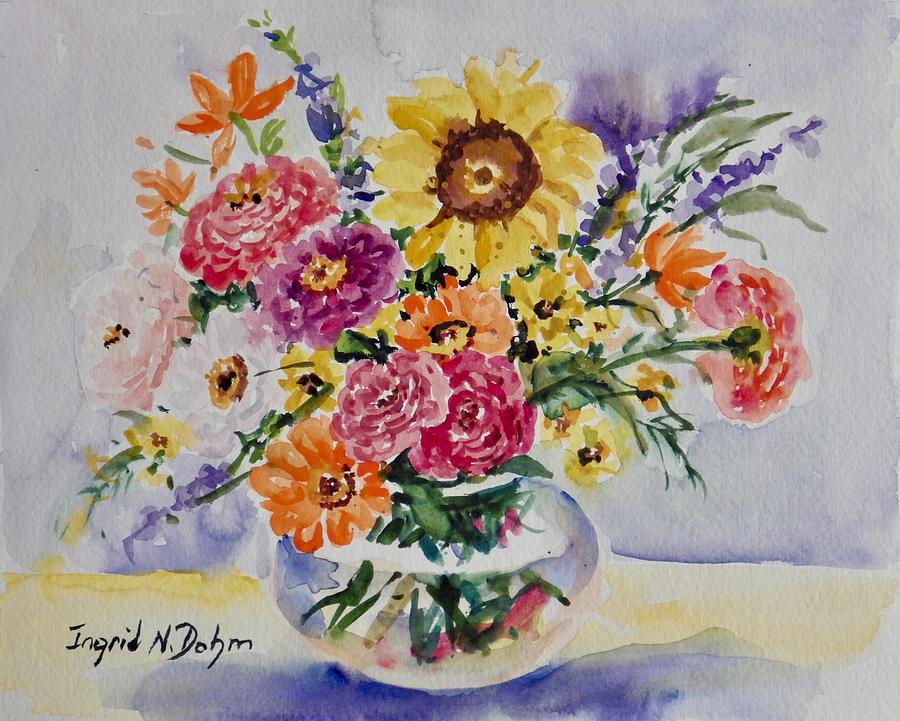 Watercolor Series 229 Painting by Ingrid Dohm