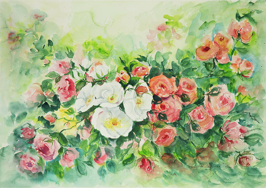 Watercolor Series 4 Painting by Ingrid Dohm
