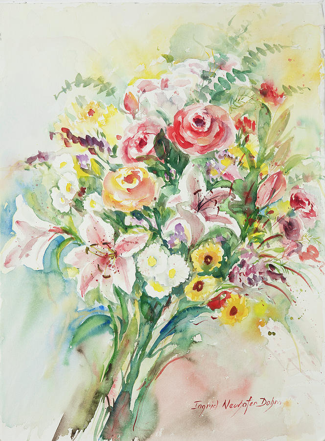 Watercolor Series 41 Painting by Ingrid Dohm