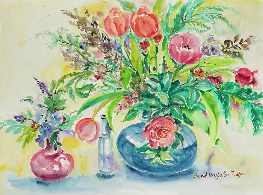 Watercolor Series 54 Painting by Ingrid Dohm