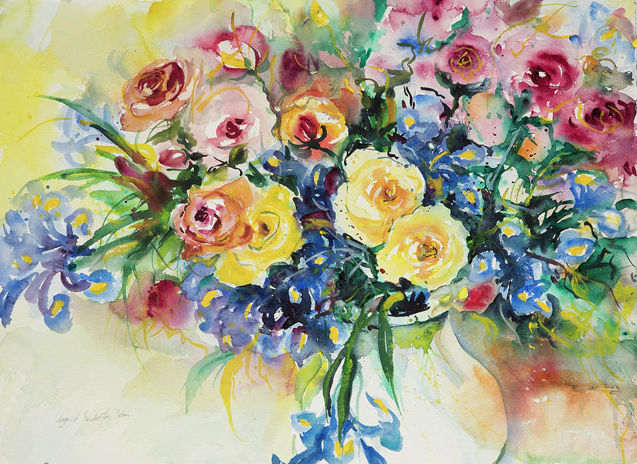 Watercolor Series 62 Painting by Ingrid Dohm