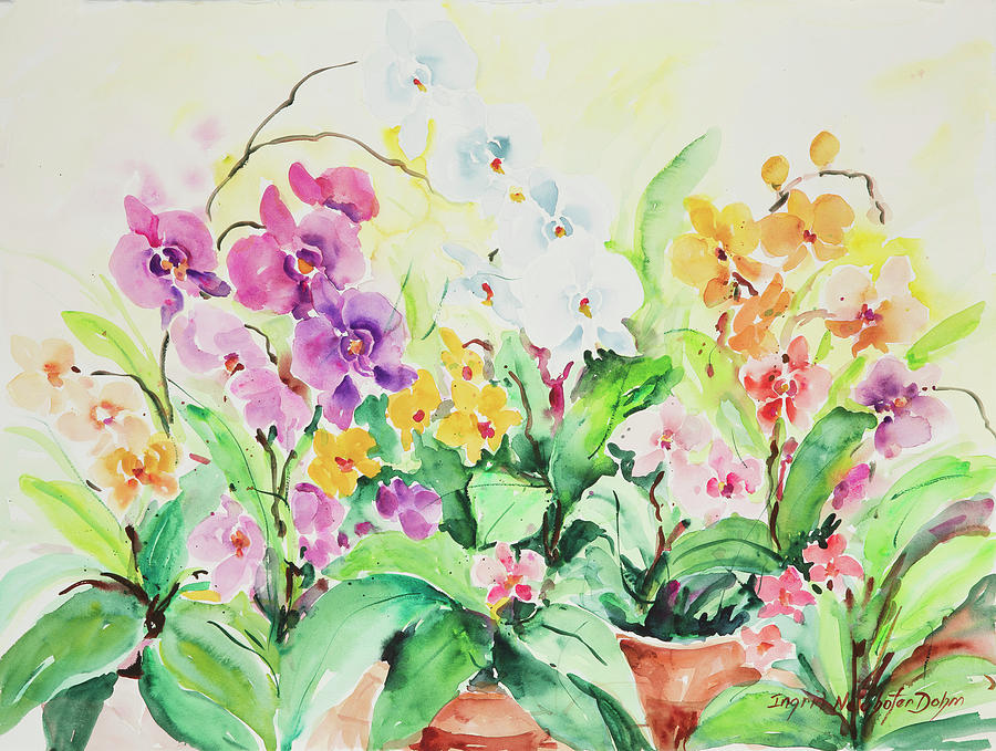 Watercolor Series 76 Painting by Ingrid Dohm