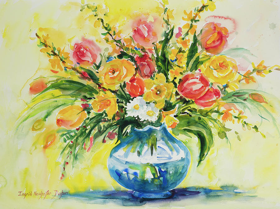 Watercolor Series 8 Painting by Ingrid Dohm