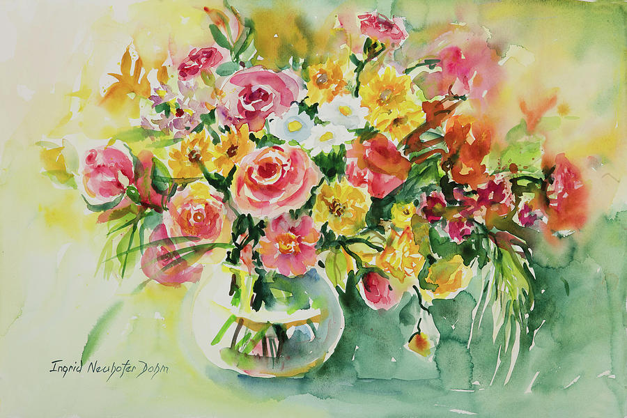 Watercolor Series 85 Painting by Ingrid Dohm