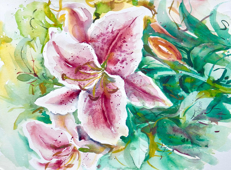 Watercolor Series 89 Painting by Ingrid Dohm