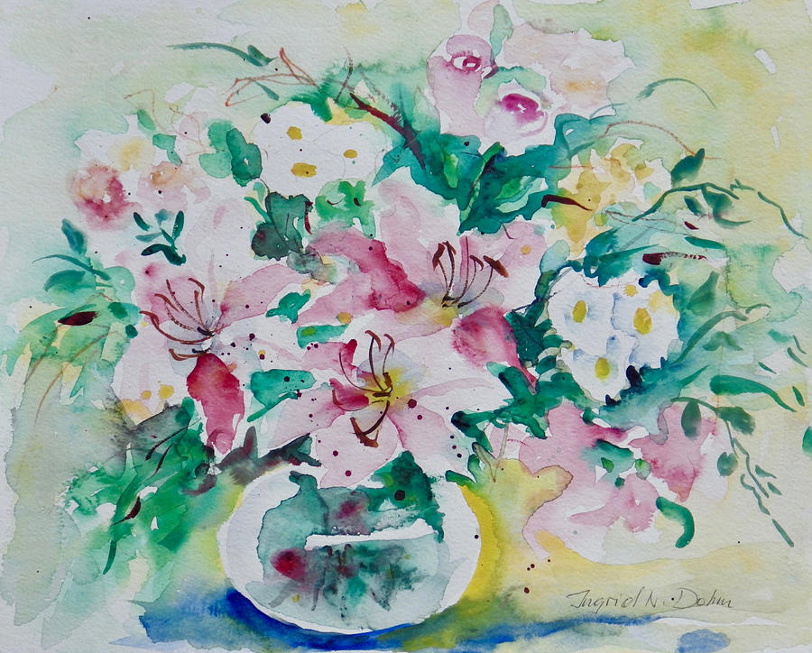 Watercolor Series 90 Painting by Ingrid Dohm