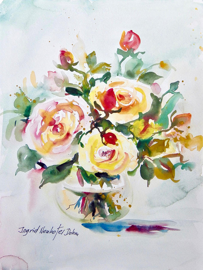 Watercolor Series 96 Painting by Ingrid Dohm