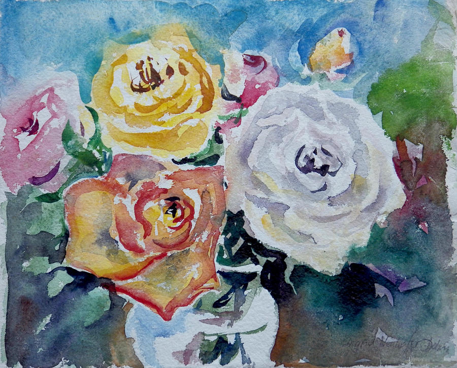 Watercolor Series 99 Painting by Ingrid Dohm
