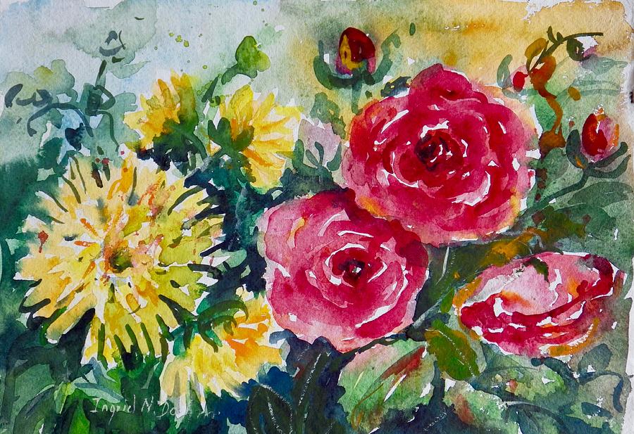 Watercolor Series No. 212 Painting by Ingrid Dohm