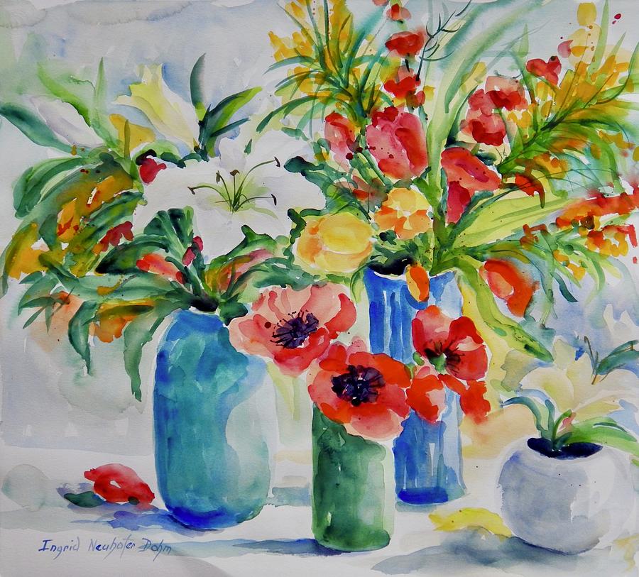 Watercolor Series No. 256 Painting by Ingrid Dohm