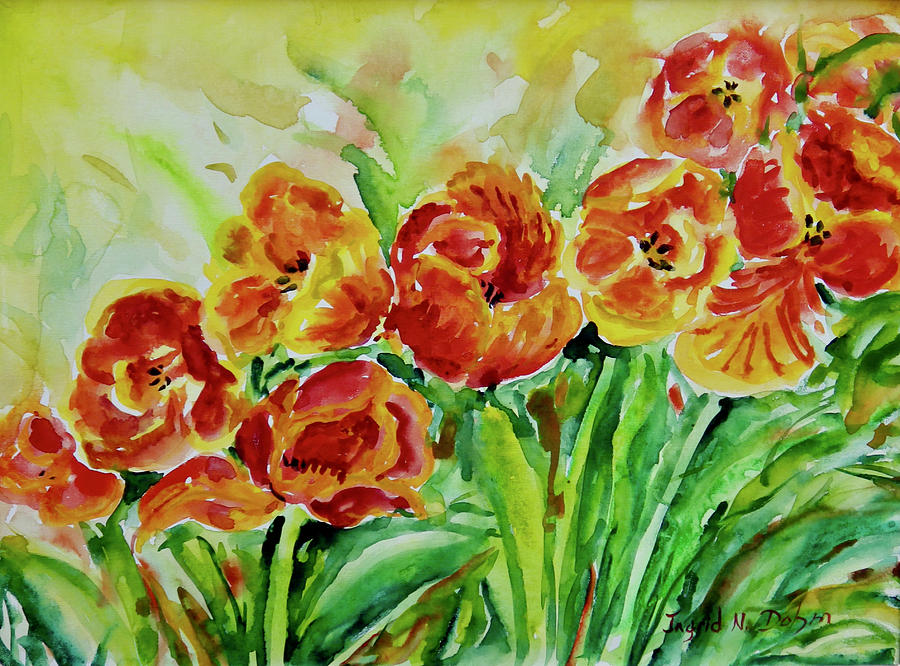 Watercolor Series No. 270 Painting by Ingrid Dohm