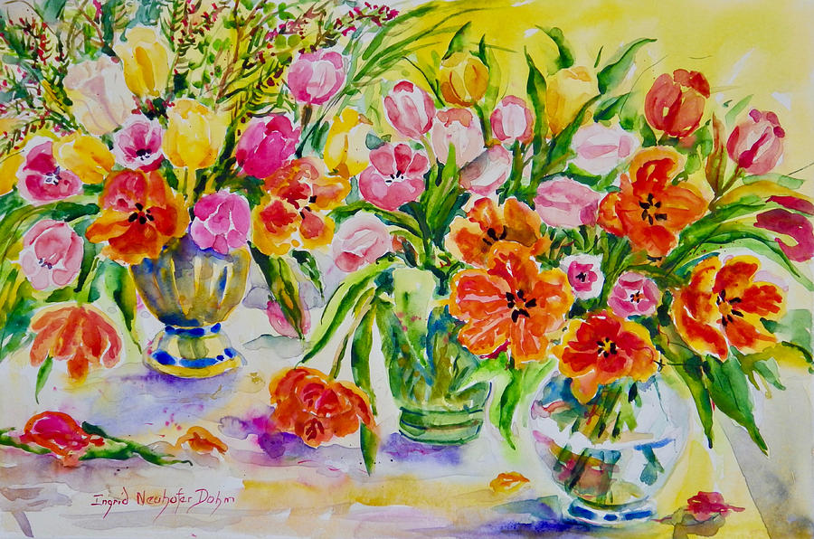 Watercolor Series No. 274 Painting by Ingrid Dohm