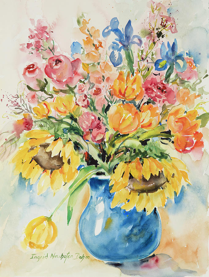 Watercolor Series124 Painting by Ingrid Dohm