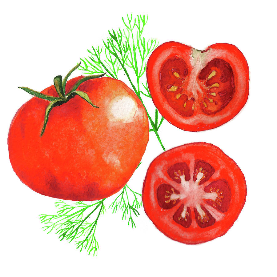 Разрезанный помидор скетч