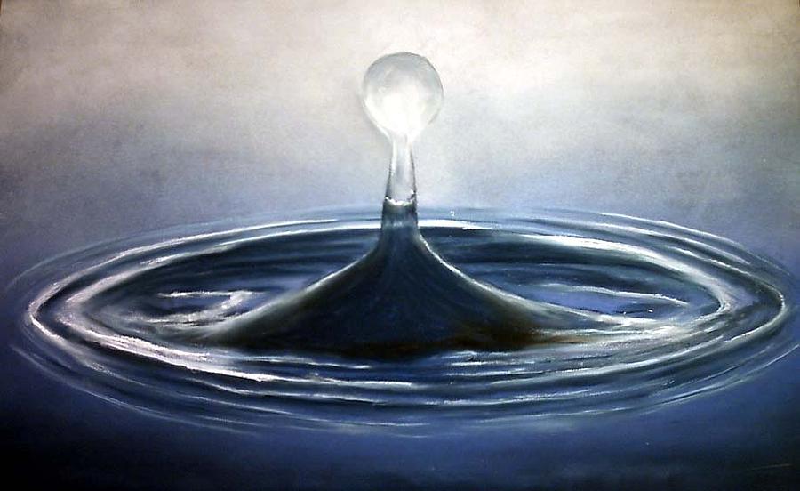 Waterdrop2 Painting by Dick Stolp