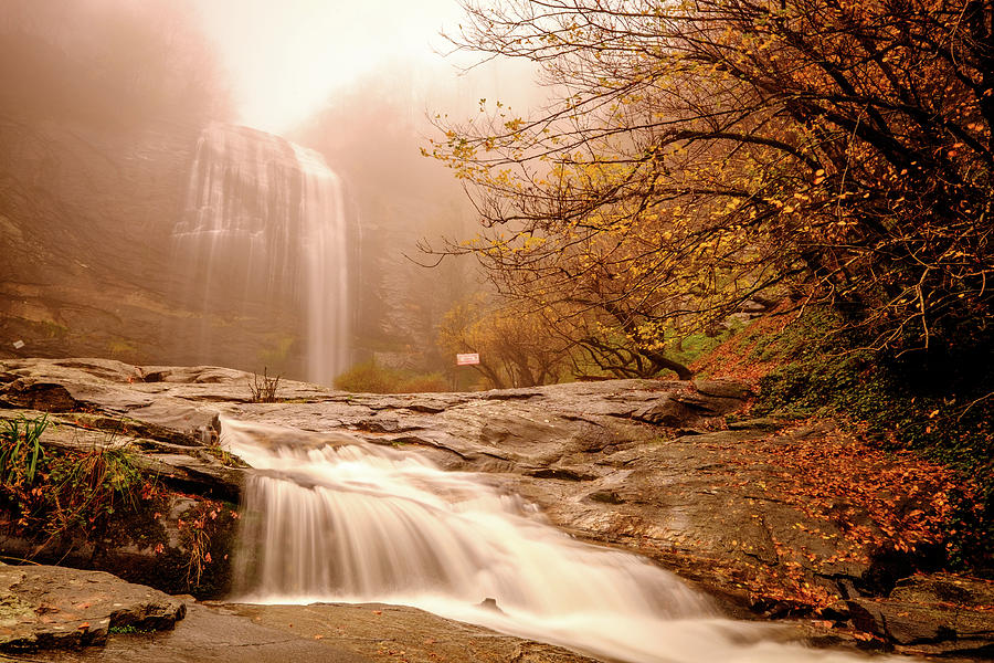 Fall Photograph - Waterfall-11 by Okan YILMAZ