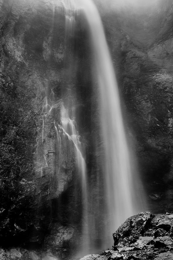 Waterfall 5830 B/W Photograph by Chris McKenna
