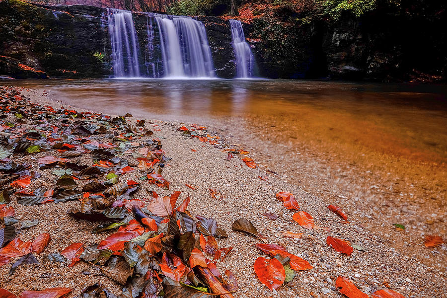 Fall Photograph - Waterfall-8 by Okan YILMAZ